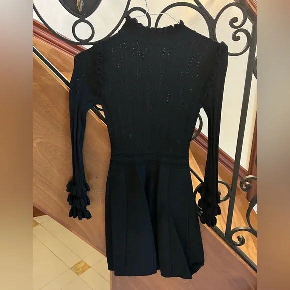 zara ruffled knit dress Helena_Critchley on LTK